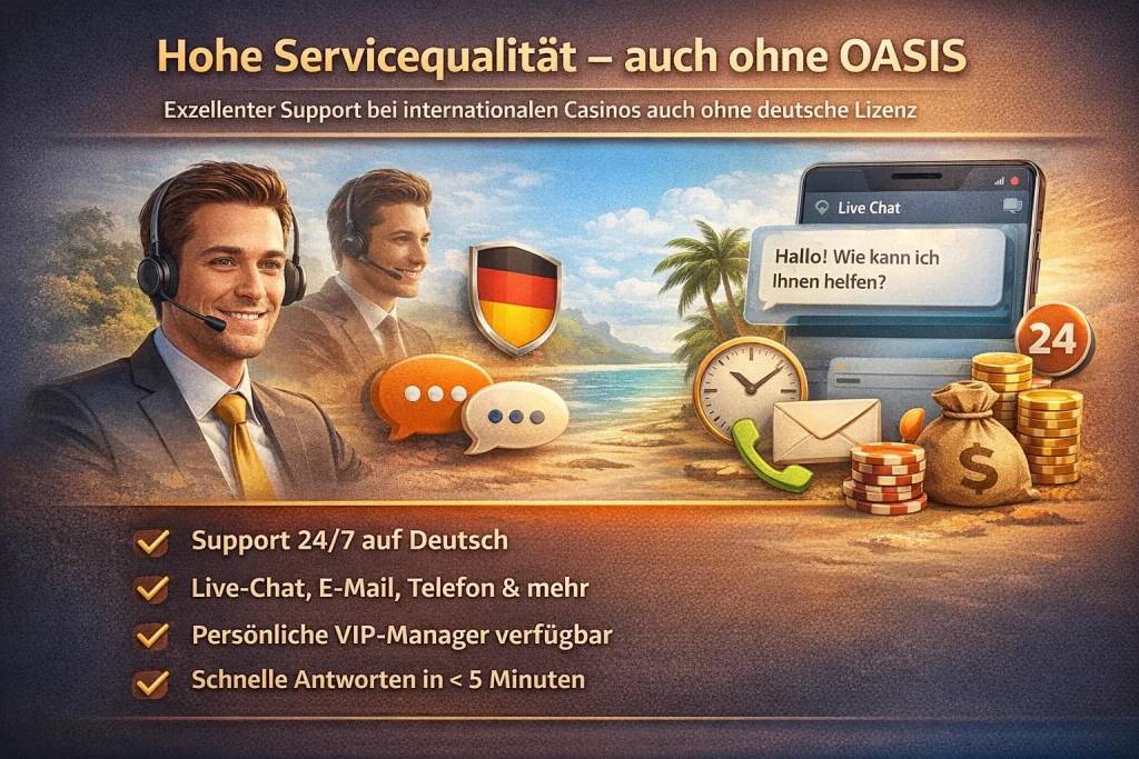 Hohe Servicequalität – auch ohne OASIS